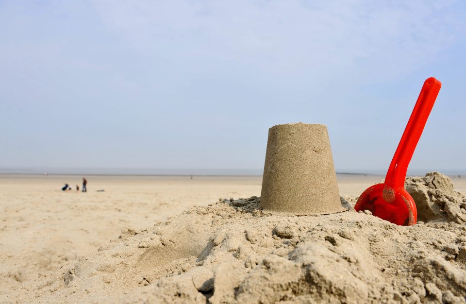  WARNING...this sandcastle could be a danger to your health