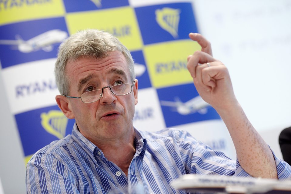 CEO Michael O' Leary is hoping to pivot growth away from UK airports post-Brexit