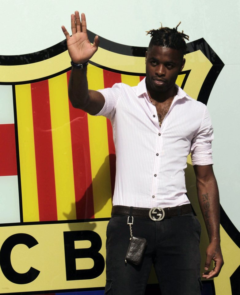 Alex Song failed to make an impact at Barcelona following his move from Arsenal