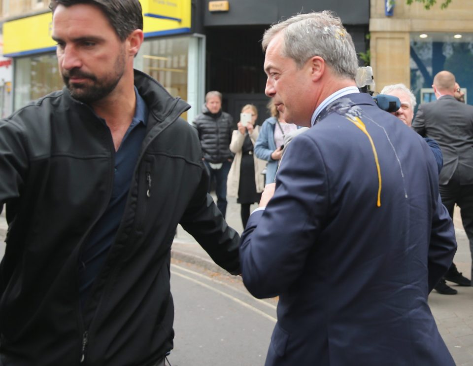  He was not popular with everyone as one protester proved in Nottingham