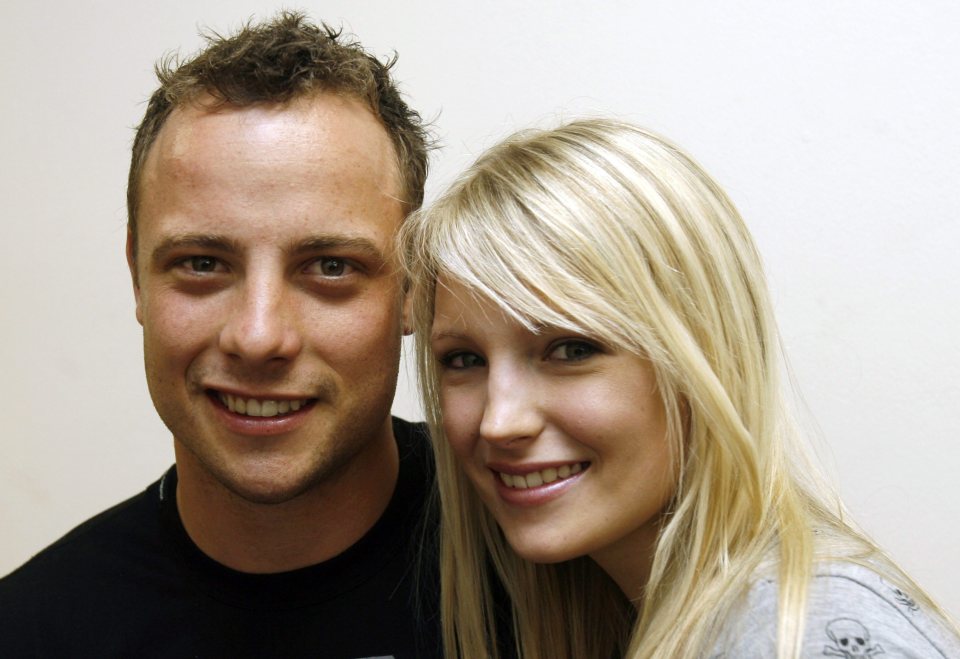 Oscar Pistorius has been supported throughout the three years by his former girlfriend Jenna Edkins