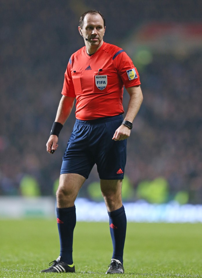 Ref Jonas Eriksson took charge of England's friendly with Scotland in November 2014