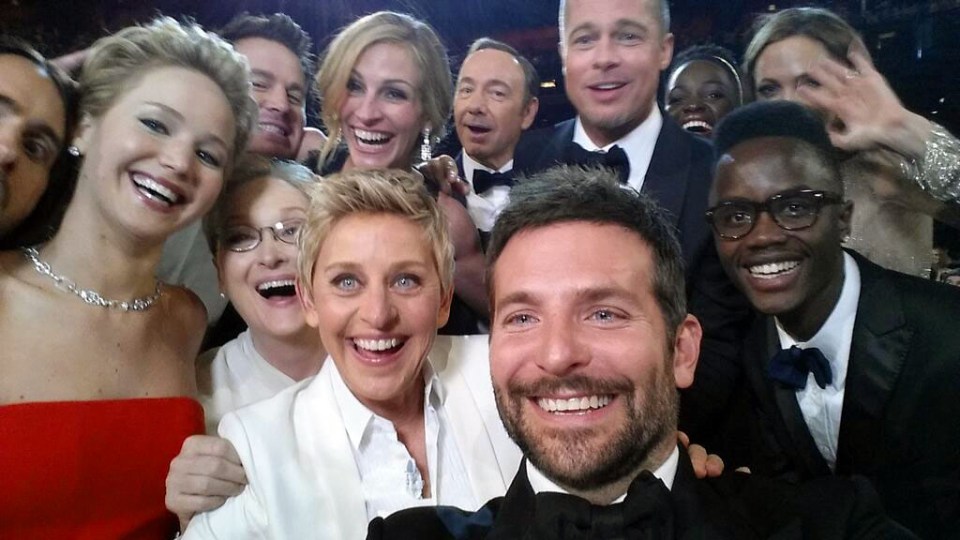  Ellen DeGeneres famously took this selfie when she was hosting the 2014 Oscars