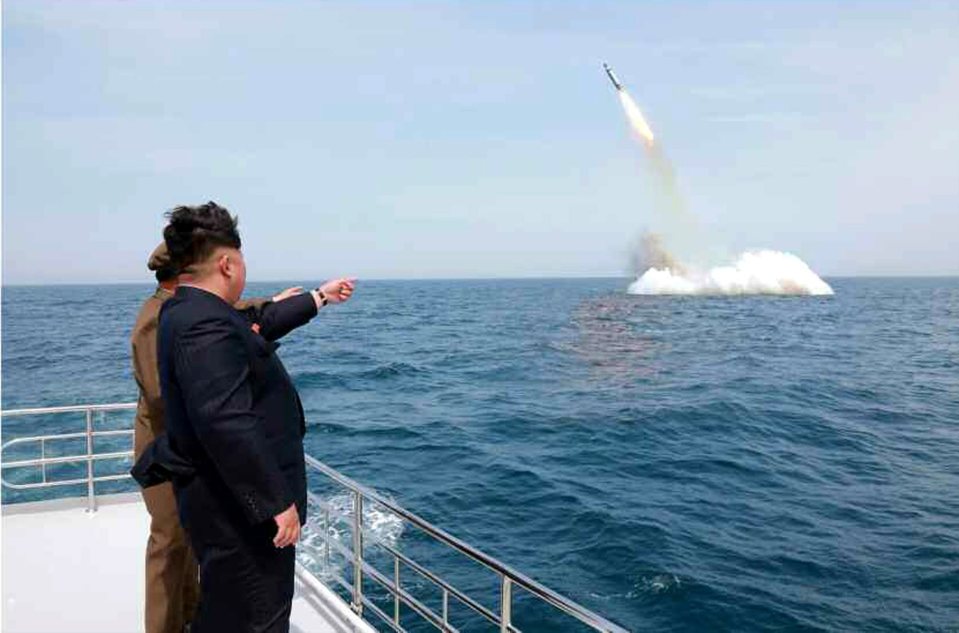  The trigger-happy despot at the site of a 'previous missile launch'