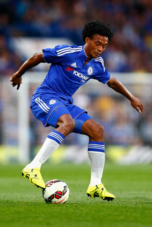  Juan Cuadrado made just 14 appearances for Chelsea before joining Juventus on loan