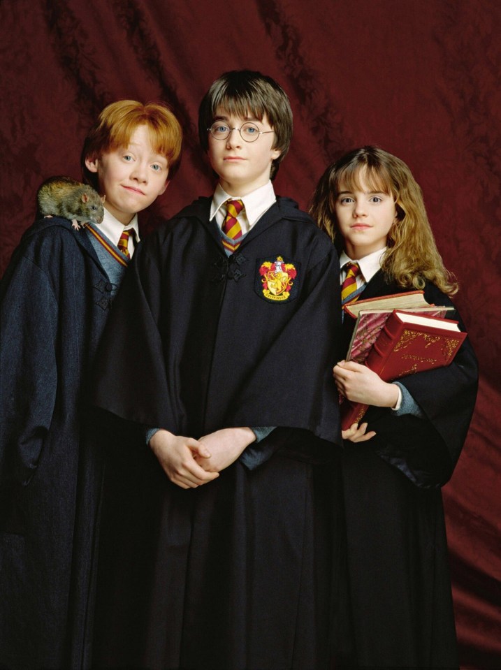 Rupert with his co-star's Daniel Radcliffe and Emma Watson 