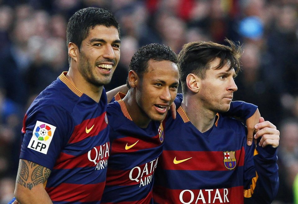 Suarez, Messi, Neymar