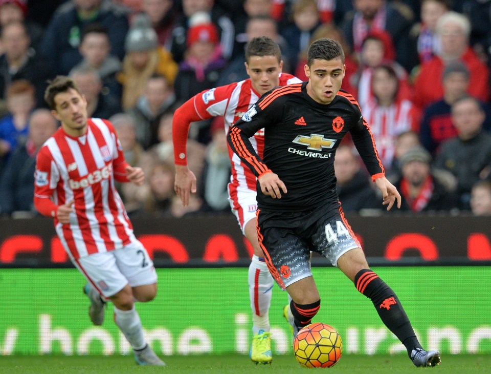 Manchester United youngster Andreas Pereira is a target for Leciester