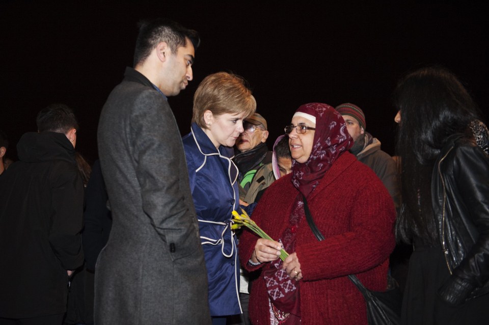  Nicola Sturgeon attends Mr Shah's vigil