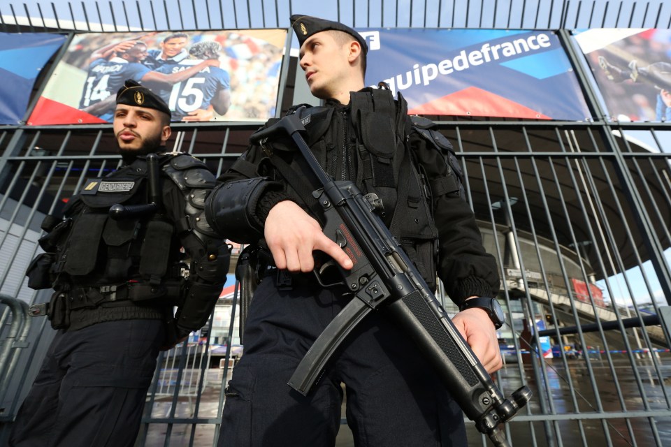  Stade de France security in March ahead of a game between France and Russia