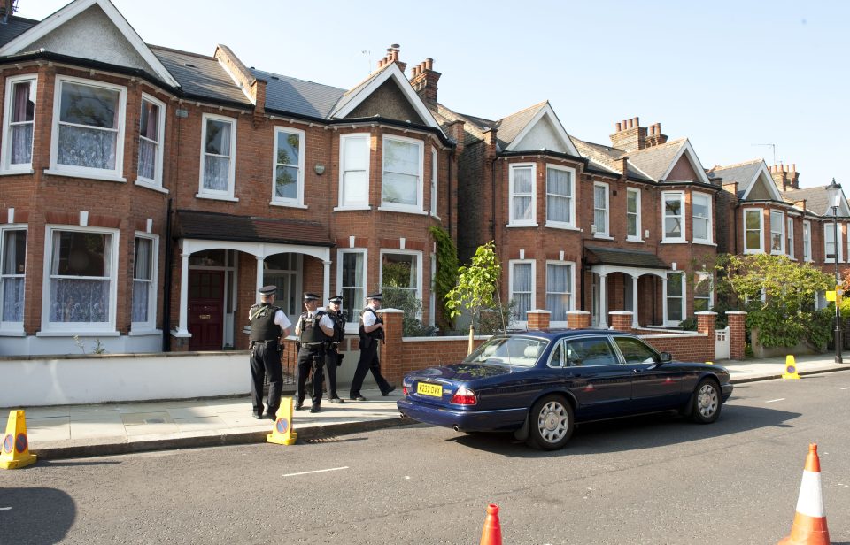  Police were on hand in 2010 as Cameron made his way to No10 for the first time as PM