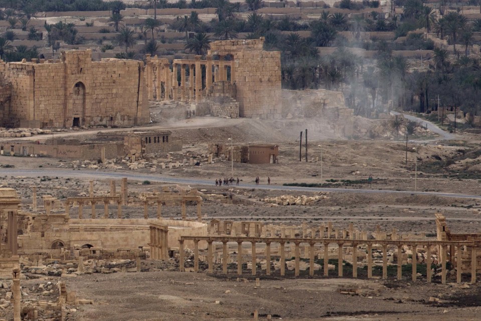  Terror group ISIS were driven out of Palmyra in March