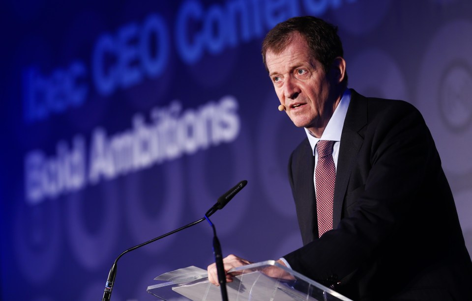  Alastair Campbell was quick to say that the Chilcot Report cleared him of sexing-up intelligence