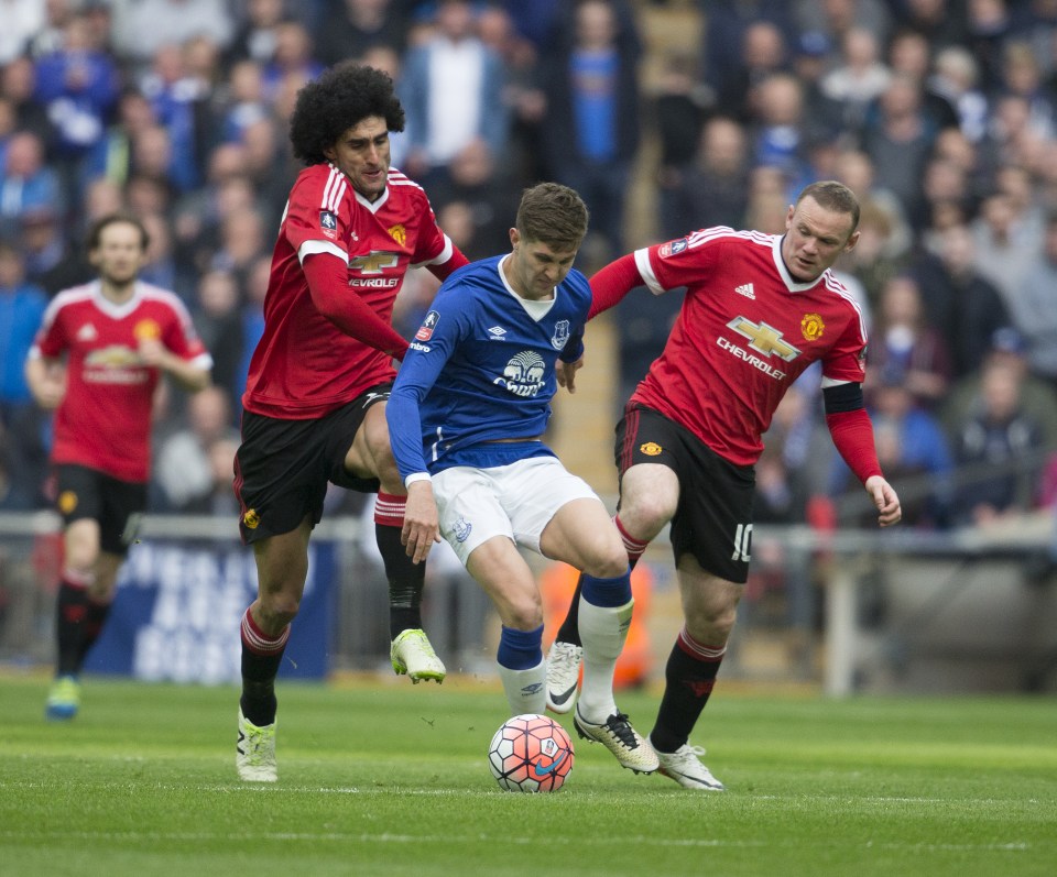  John Stones wiggles his way out of trouble against Manchester United