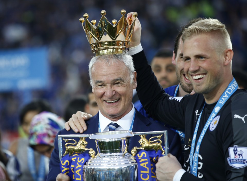 Kasper Schmeichel was instrumental to the Foxes Prem triumph last season