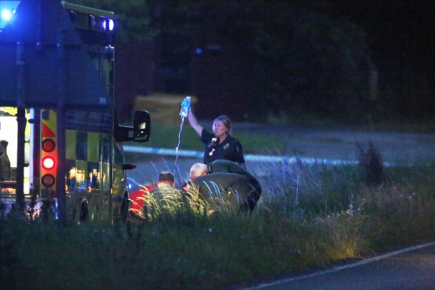  The scene on the A24 at Findon, near Worthing, West Sussex, on July 16 last year