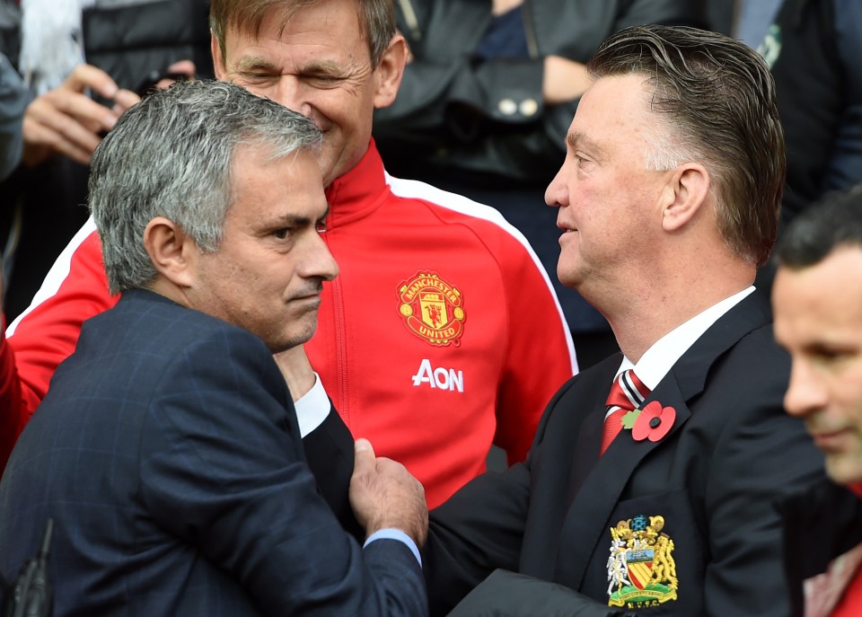 Jose Mourinho and Louis van Gaal were both sleeping under the same roof in Manchester