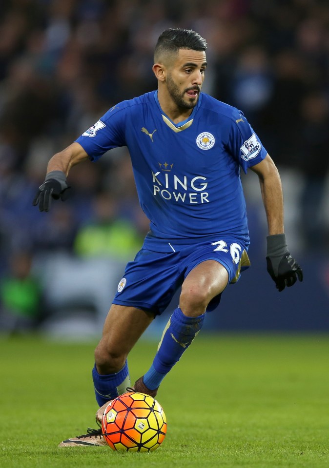  Riyad Mahrez scored 17 goals as Leicester won the Premier League title