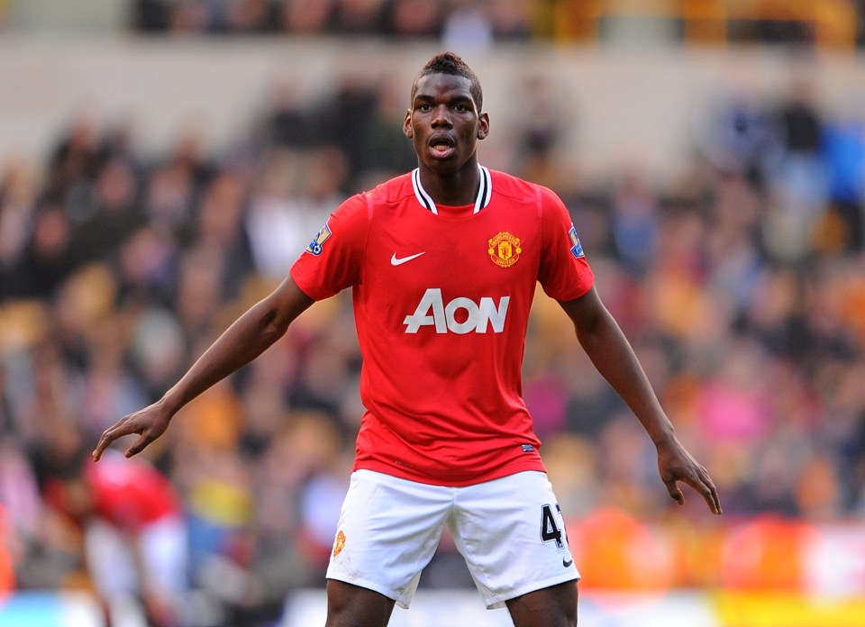 Paul Pogba was No 42 when he was last at United