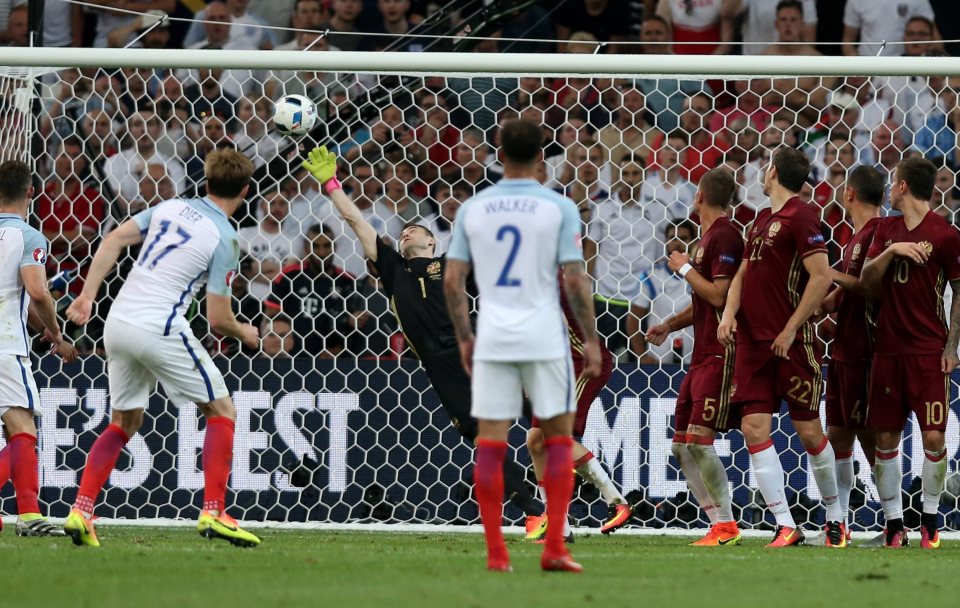  The Tottenham ace scored from a free-kick against Russia to earn a draw