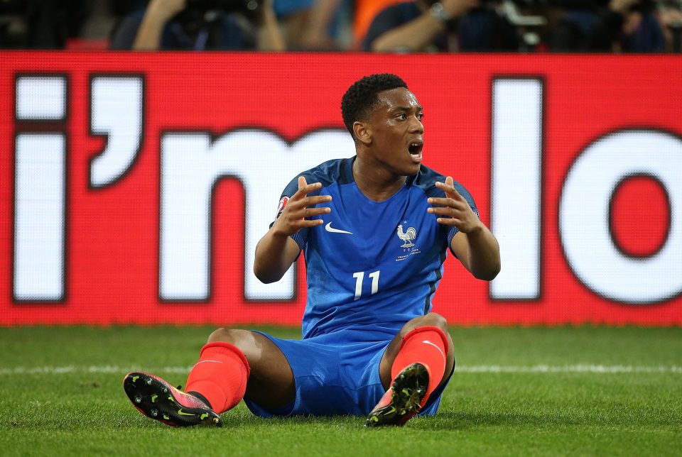  Anthony Martial has failed to shine in short playing time at Euro 2016