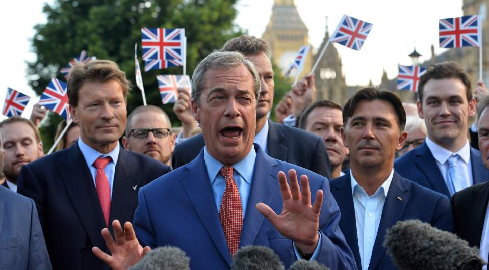  Nigel Farage was the main figurehead of Ukip until he stepped down as party leader last month