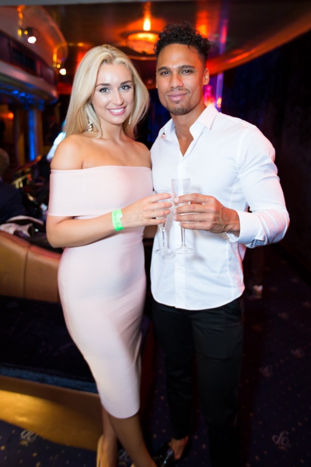 FAMEFLYNET - Exclusive: Love Island Couple Rykard And Rachel Partying At Cafe De Paris In London