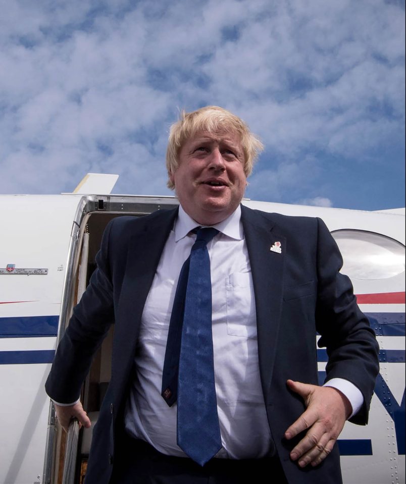  Boris Johnson's plane was forced to make an unscheduled stop at Luton shortly after leaving London