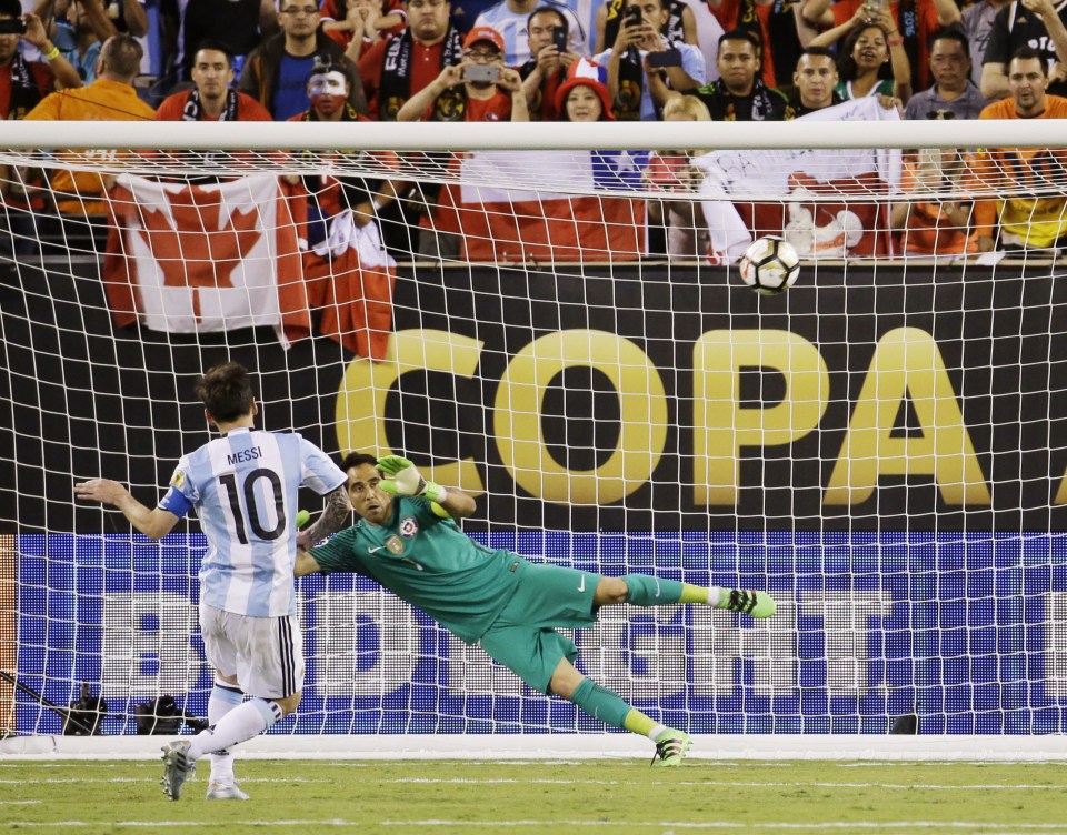  Messi missed he penalty in the Copa America final shootout loss to Chile