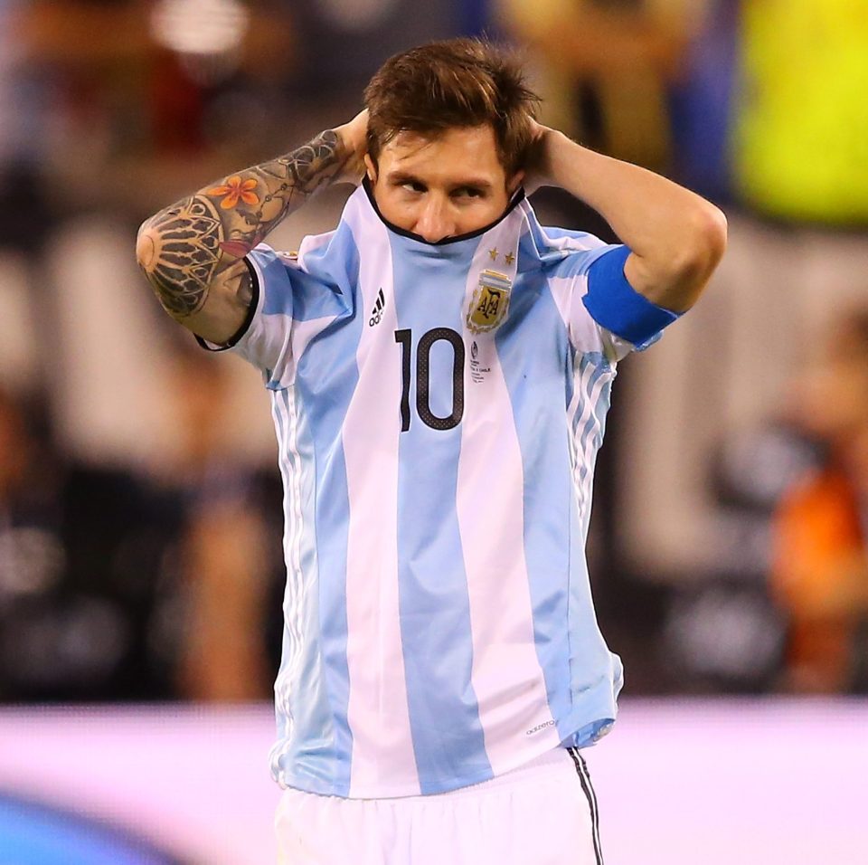  Lionel Messi has retired from internationals following Argentina's Copa America defeat