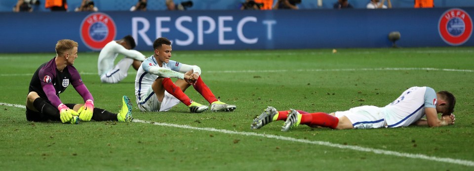 England's players show the agony of their Euro 2016 defeat to Iceland