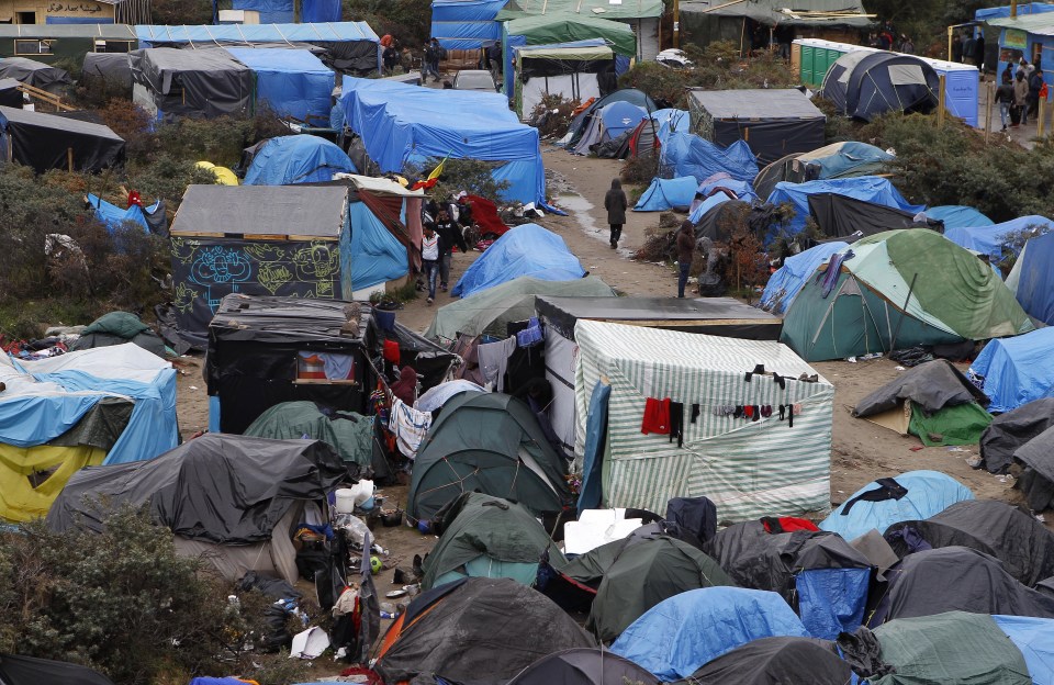 The sprawling illegal campsite was once home to thousands of migrants hoping to reach Britain