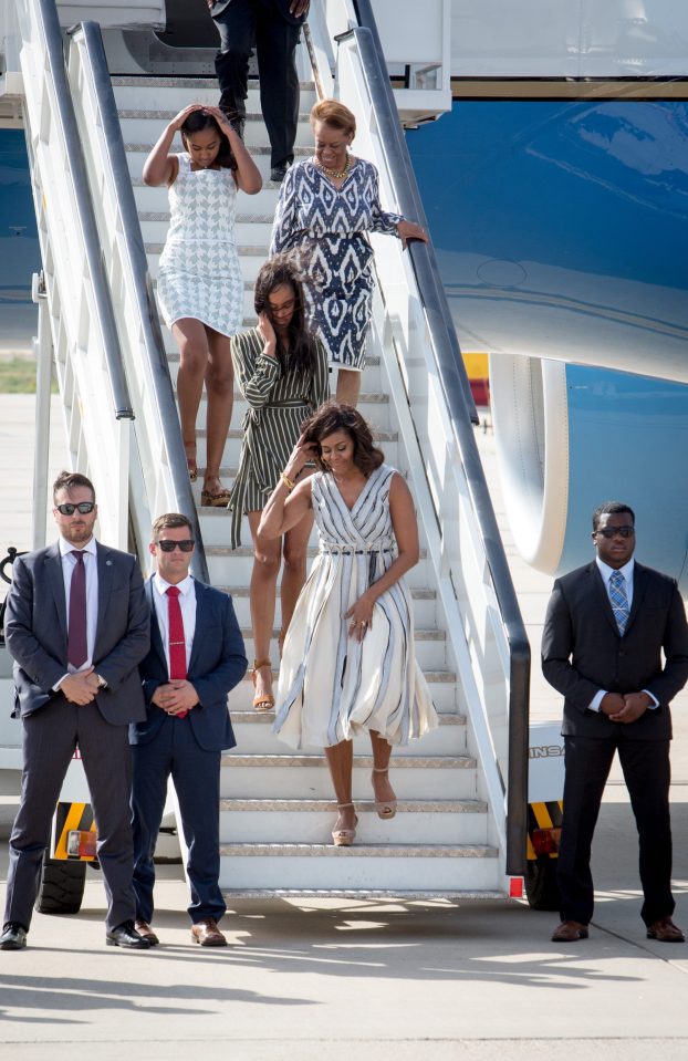 Michelle Obama Arrives in Spain