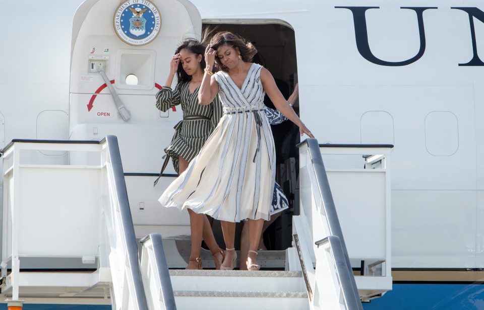 BESTPIX - Michelle Obama Arrives in Spain