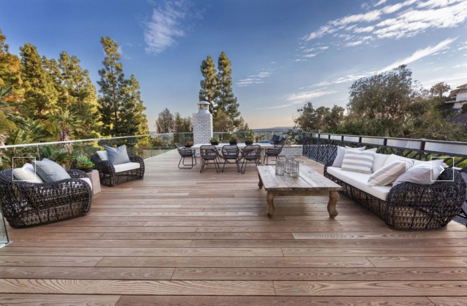  With patios outside and a rooftop terrace there's plenty of room to entertain the Jenner-Kardashian clan