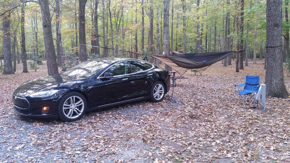  A picture of Brown's beloved 2015 Tesla Model S which he posted on his Facebook page