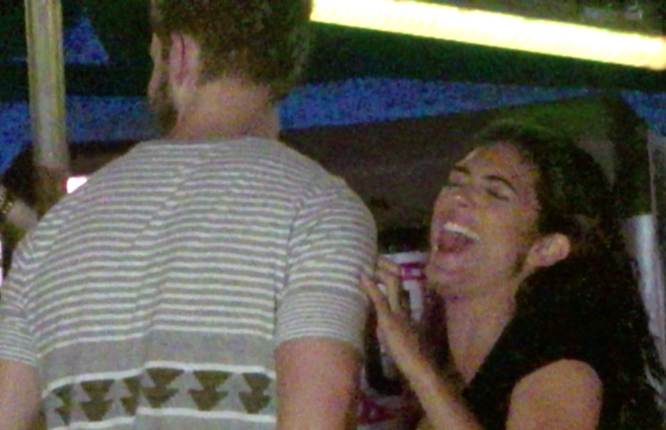  It looked like Calvin was keeping her entertained in the VIP area