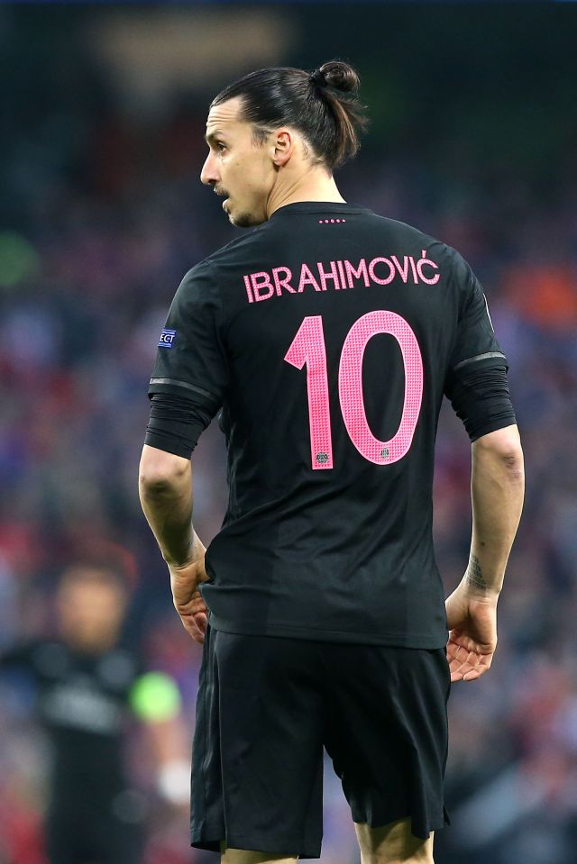 Zlatan Ibrahimovic donned Wayne Rooney's No 10 shirt for PSG