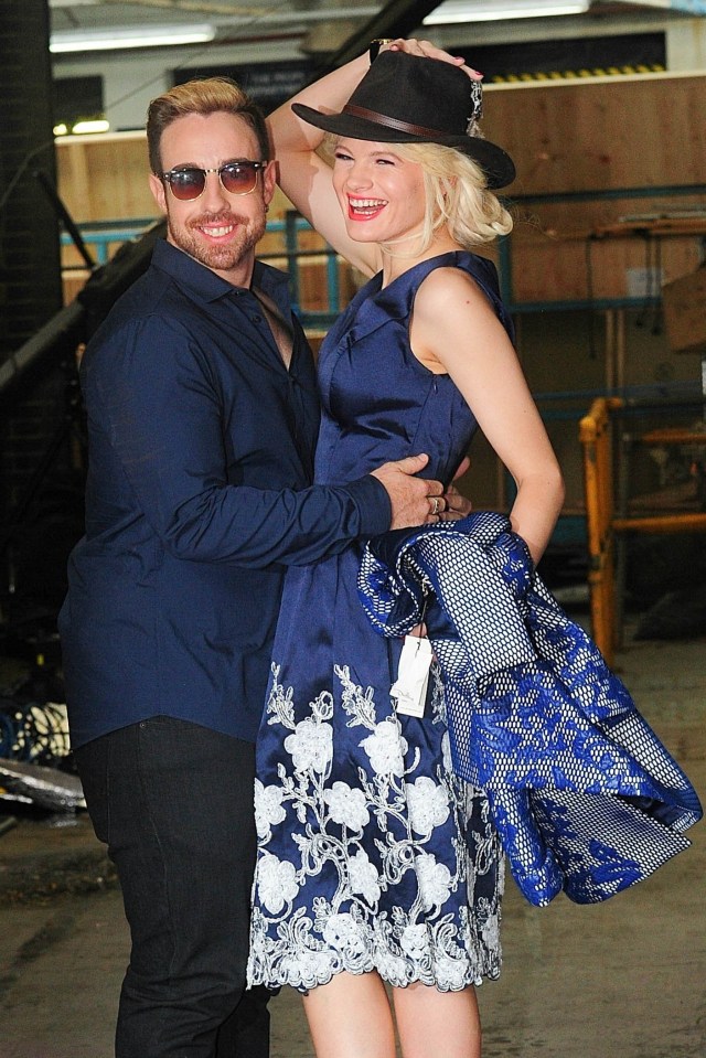 FAMEFLYNET - Stevi Ritchie And Chloe Jasmine Whichello Leave ITV Studios In London