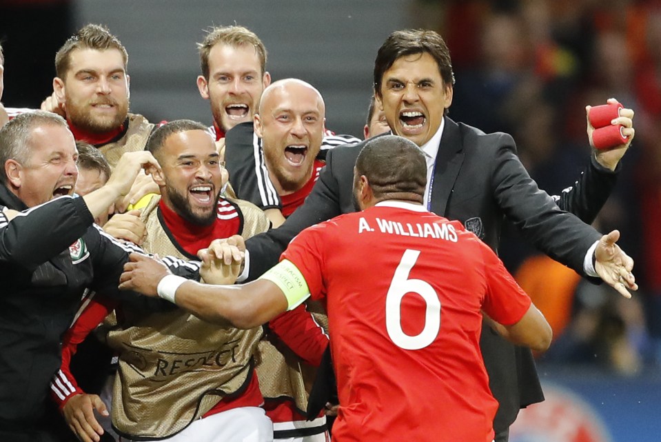  Chris Coleman's Wales take on Portugal in the semi-final on Wednesday