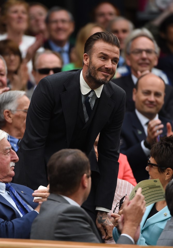 Tennis fan David did not shy away from the attention from fans