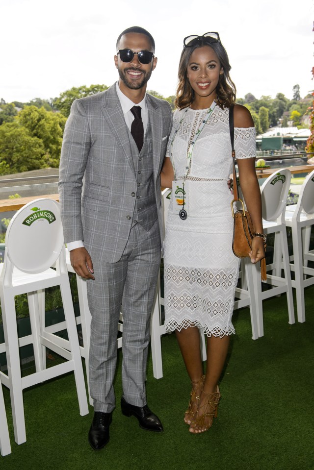 Rochelle and Marvin appeared happier than ever as they enjoyed the festivities in the VIP lounge