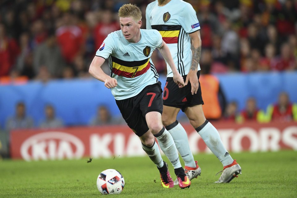  Kevin De Bruyne represented Belgium at this summer's Euro 2016