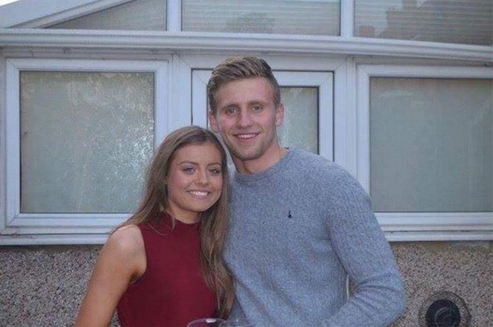 Daniel Dunmill pictured with his girlfriend Brooke Tudor before his tragic death a week before his 21st birthday