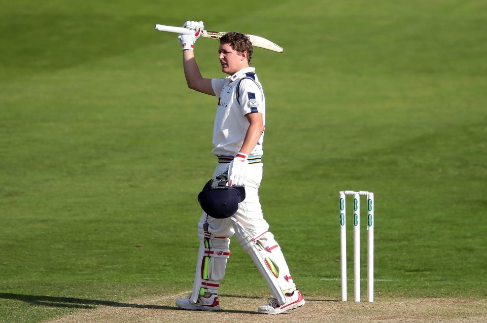 Ballance salutes the crowd after a century against Middlesex that helped earn his recall for the Test opener against Pakistan