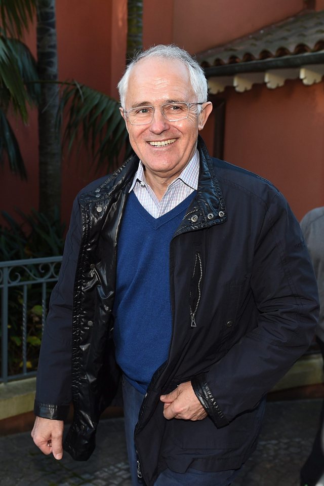 Australian Prime Minister Malcolm Turnbull leaves his home in Sydney