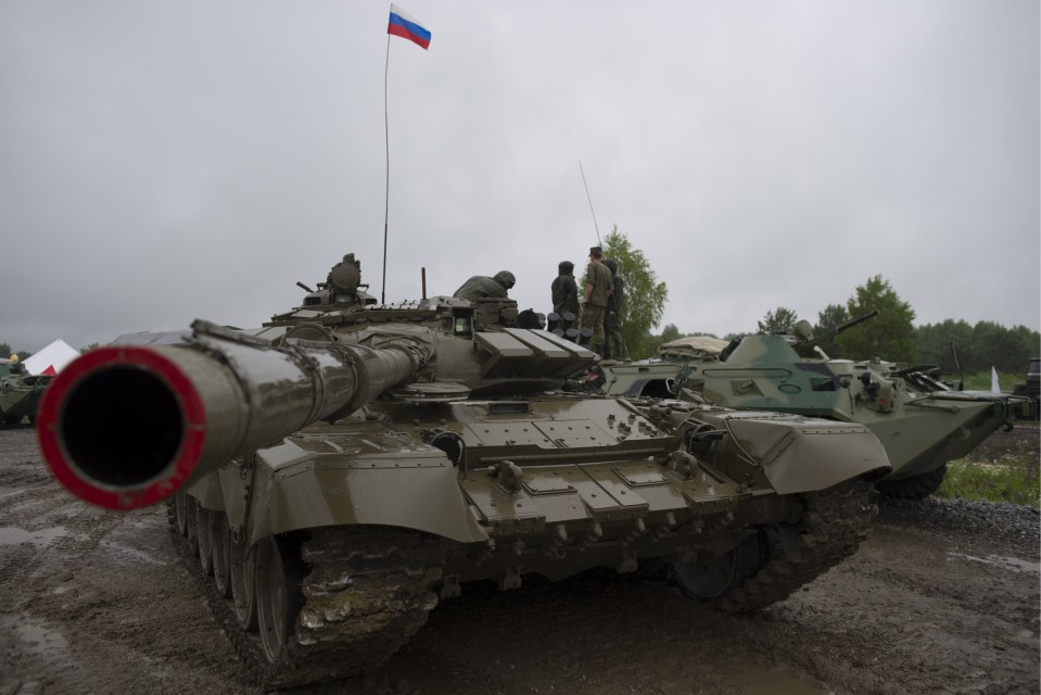 Tanks for the memories... the Russian army used the event to showcase their wares