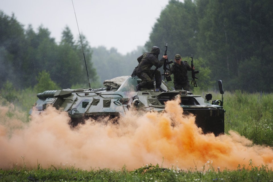 Heavy tanks meandered around the muddy course, which attracted seriously tough men and women from all over the country