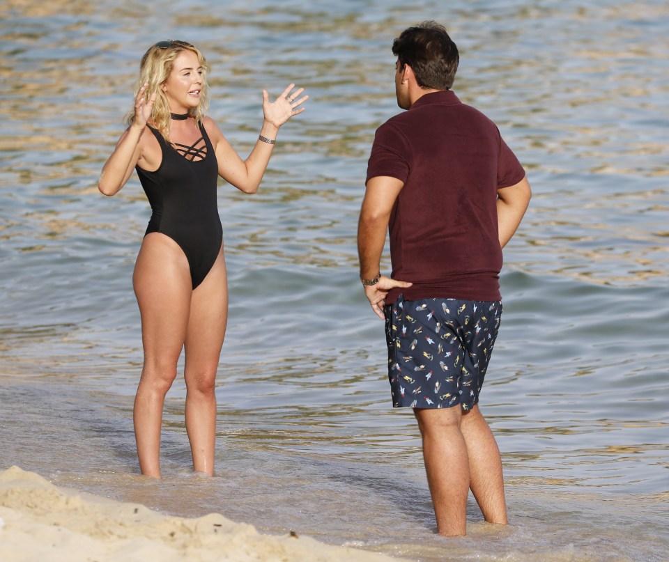 Arg was left heartbroken after he and Lydia clashed on the beach in Marbella