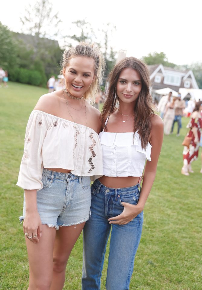 Emily was among VIP guests at Chrissys Fourth of July party